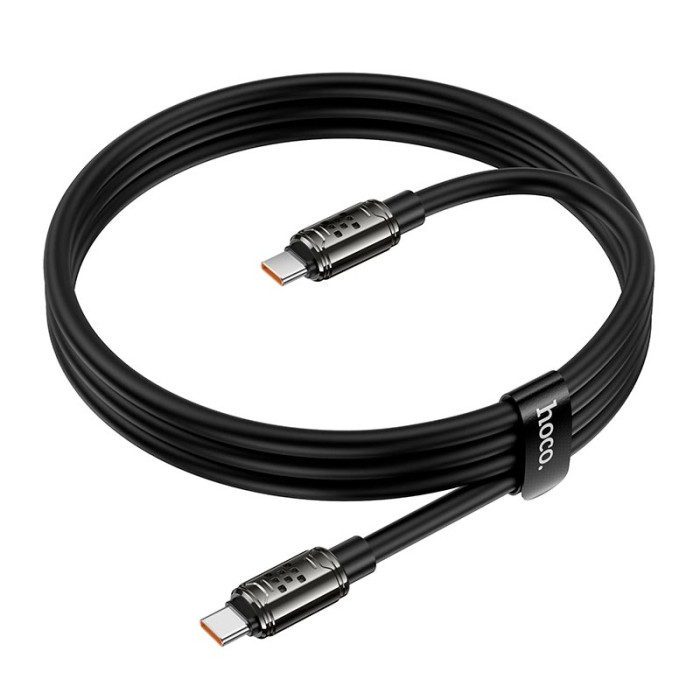Кабель Hoco U143 Type-C to Type-C 240W / 5A 1.2m Black