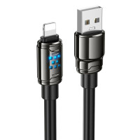 Кабель Hoco U143 USB to Lightning 2.4A 1.2m Black