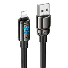 Кабель Hoco U143 USB to Lightning 2.4A 1.2m Black