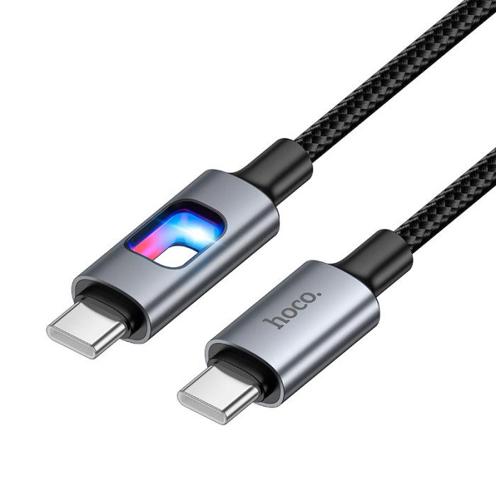 Кабель Hoco U144 Type-C to Type-C 60W / 3A 1.2m Black