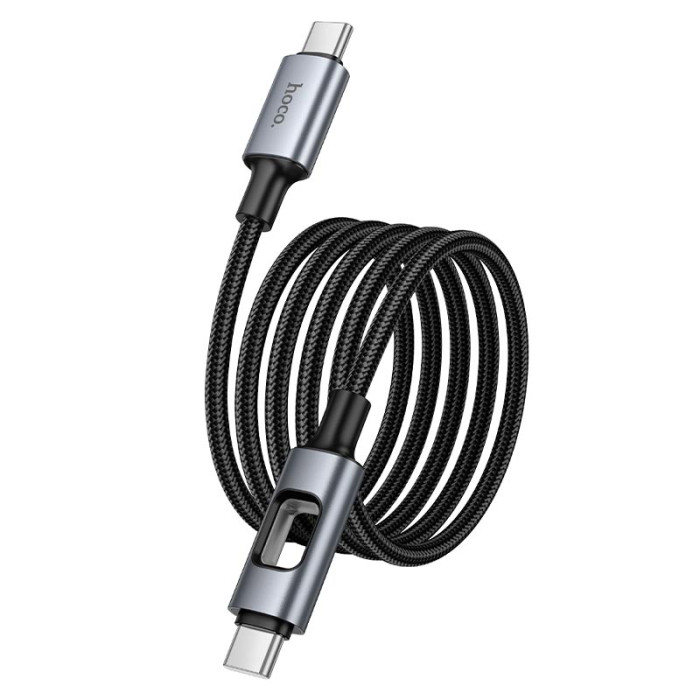 Кабель Hoco U144 Type-C to Type-C 60W / 3A 1.2m Black
