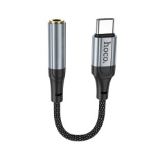 Переходник HOCO LS36 Type-C to AUX 3.5 mm Grey