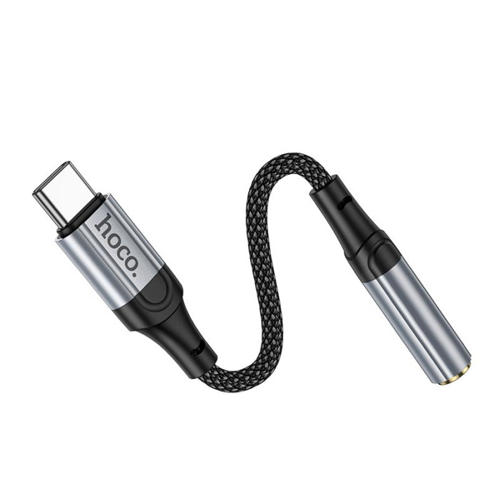 Переходник HOCO LS36 Type-C to AUX 3.5 mm Grey