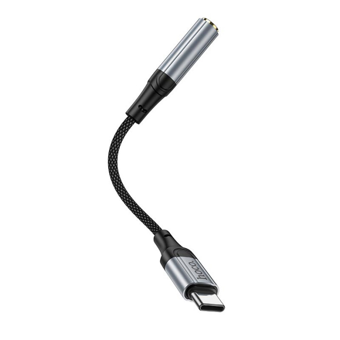 Переходник HOCO LS36 Type-C to AUX 3.5 mm Grey