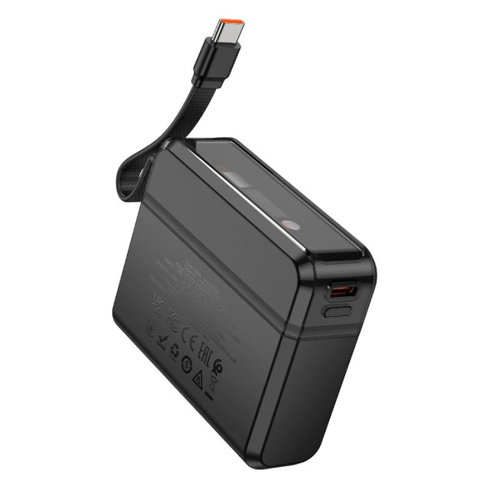 Повербанк Hoco Q38 10000mAh, Lightning / 2 х Type-C / 20W, Black