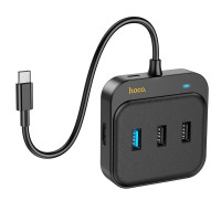 Перехідник 7 в 1 HOCO HB38 0.2m Black