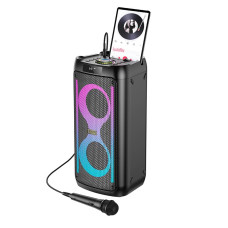 Караоке-колонка HOCO HA6 BT5.3 TF / AUX / USB / FM / BT / TWS, 30W, 5 год Black