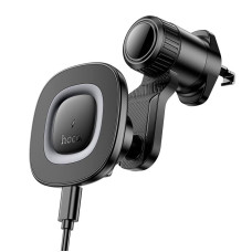 Автомобільний тримач з бездротовою зарядкою HOCO HW30 15W Black