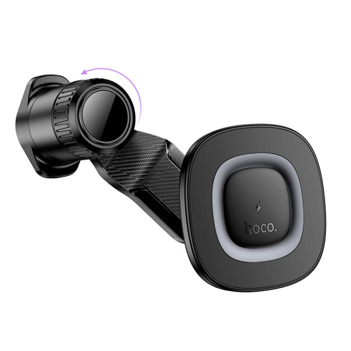 Автомобільний тримач з бездротовою зарядкою HOCO HW30 15W Black
