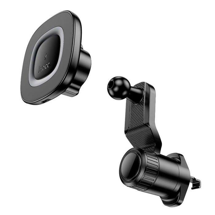 Автомобільний тримач з бездротовою зарядкою HOCO HW30 15W Black