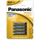 Батарейки 4 шт Panasonic ALKALINE POWER тип AAA