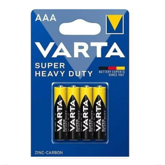 Батарейки 4 шт Varta Super Heavy Duty Zinc-carbon тип ААА
