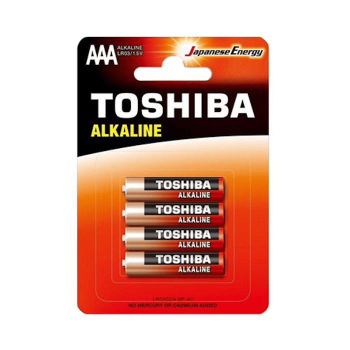 Батарейки 4 шт Toshiba LR3 Red Alkaline тип ААА