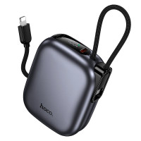 Повербанк Hoco Q49 10000mAh, Lightning / 2 х Type-C / 20W / 3A, Metal-Grey