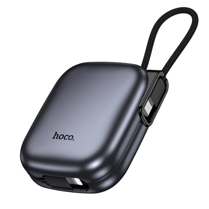 Повербанк Hoco Q49 10000mAh, Lightning / 2 х Type-C / 20W / 3A, Metal-Grey