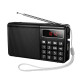 Портативний радіоприймач HOCO HI50 BT5.3 TF / USB / AUX / AM / FM, 5W 3.5 год Black