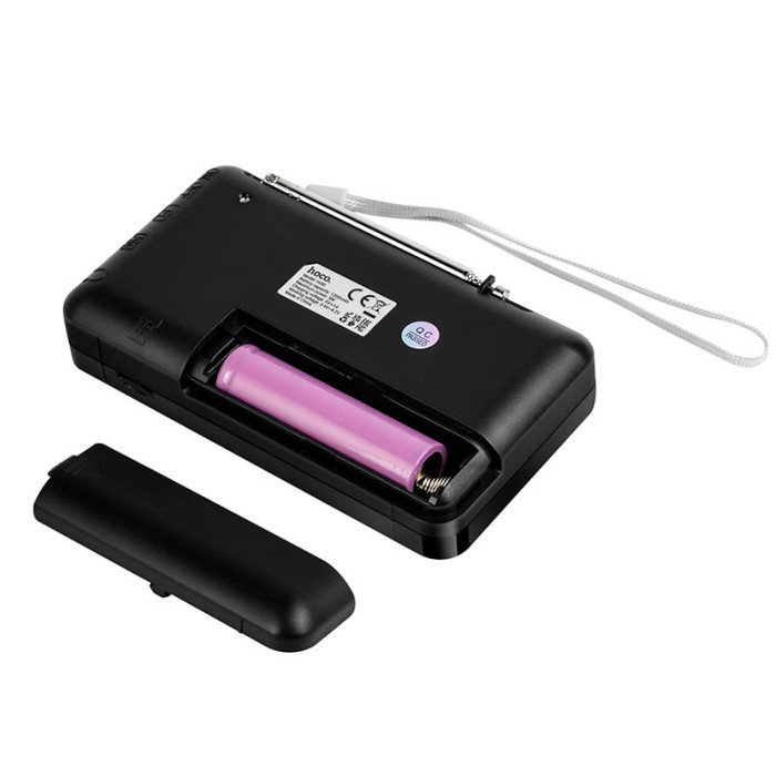Портативний радіоприймач HOCO HI50 BT5.3 TF / USB / AUX / AM / FM, 5W 3.5 год Black