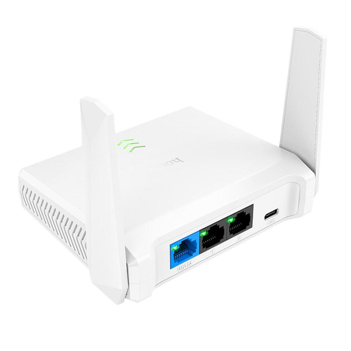 Маршрутизатор интернет WiFi 4 HOCO HI36 White