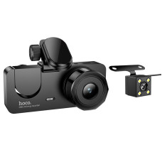 Відеореєстратор HOCO DI63 2" IPS 720p / 480p+480p, WiFi, 3 камери, Black