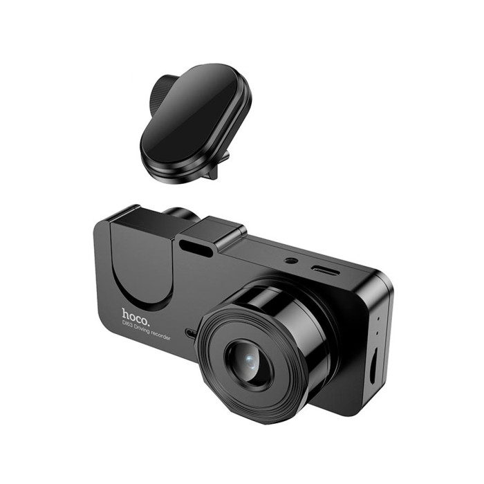 Відеореєстратор HOCO DI63 2" IPS 720p / 480p+480p, WiFi, 3 камери, Black