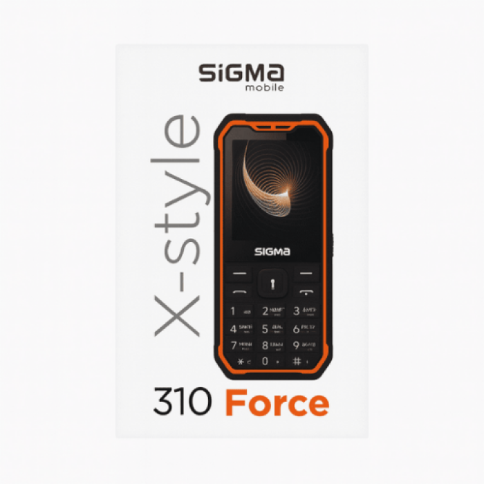 Мобільний телефон Sigma mobile X-style 310 Force Black Orange