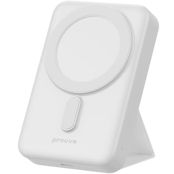 Повербанк Proove Hyperion Magnetic 10000mAh, Type-C / 20W / 3A, White