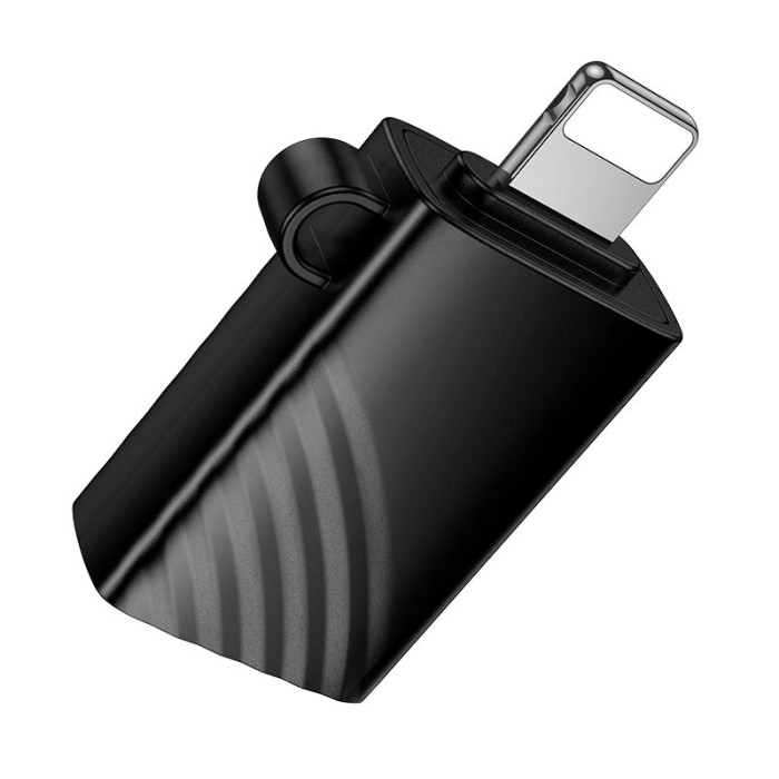Перехідник HOCO HB53 Lightning to TF 2.0 Black