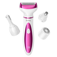 Електробритва 4 в 1 для сухого гоління Hoco HP80 Rose Red