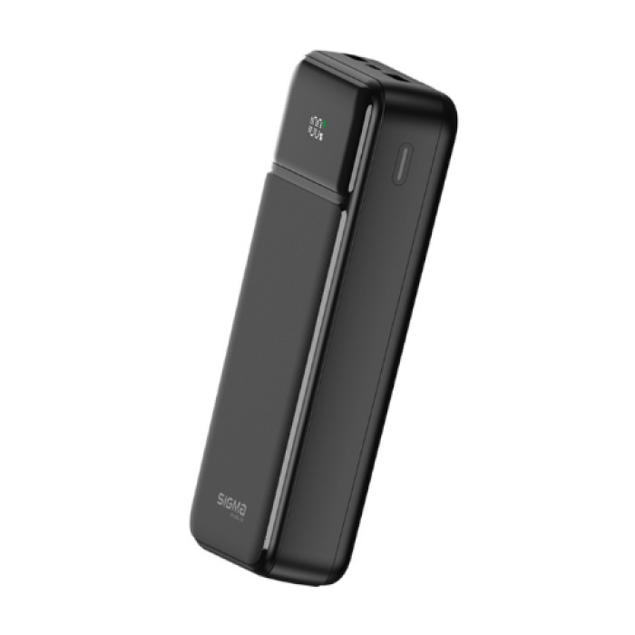 Повербанк Sigma mobile X-power SI20A4QL 20000mAh, Type-C / 2 х USB / 22.5W / 3A, Black