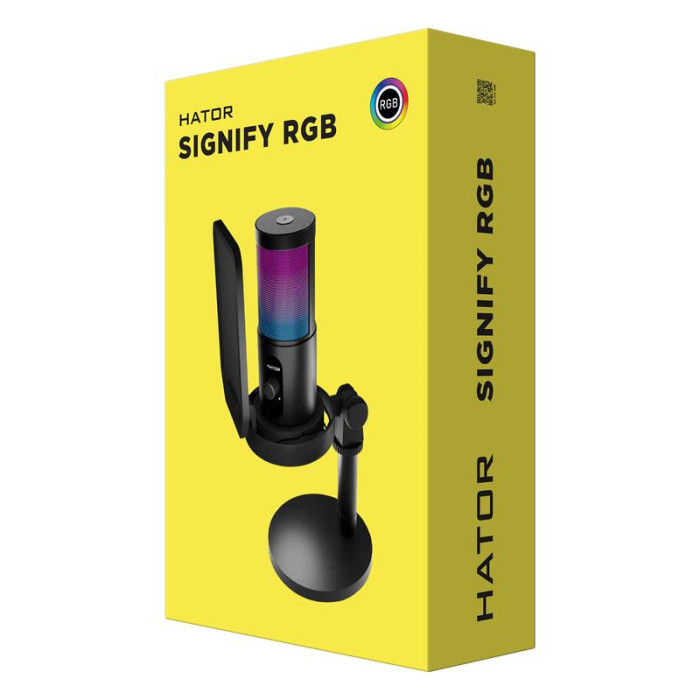Мікрофон до комп'ютера HATOR Signify RGB HTA-510 Black
