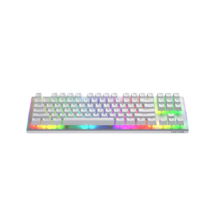 Игровая проводная клавиатура HATOR Gravity X TKL orange HTK551UA White