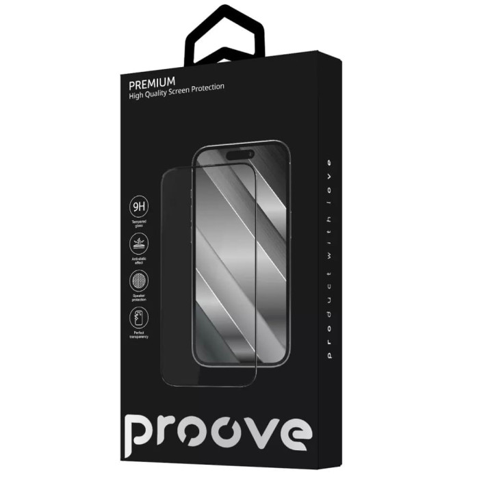 Защитное стекло для смартфона Proove Premium iPhone 17/16 Pro Black