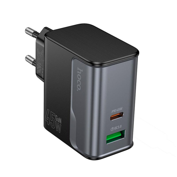 Мережевий зарядний пристрій Hoco CS74A 45W Black