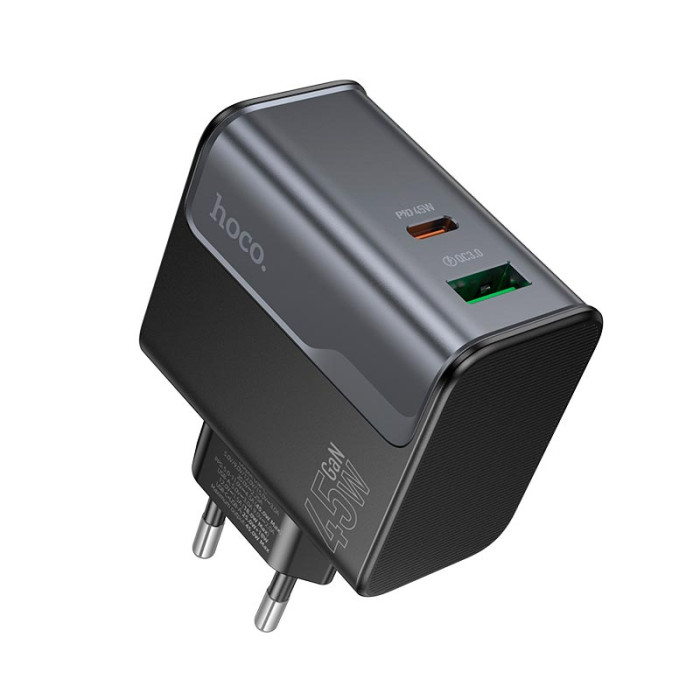 Мережевий зарядний пристрій Hoco CS74A 45W Black