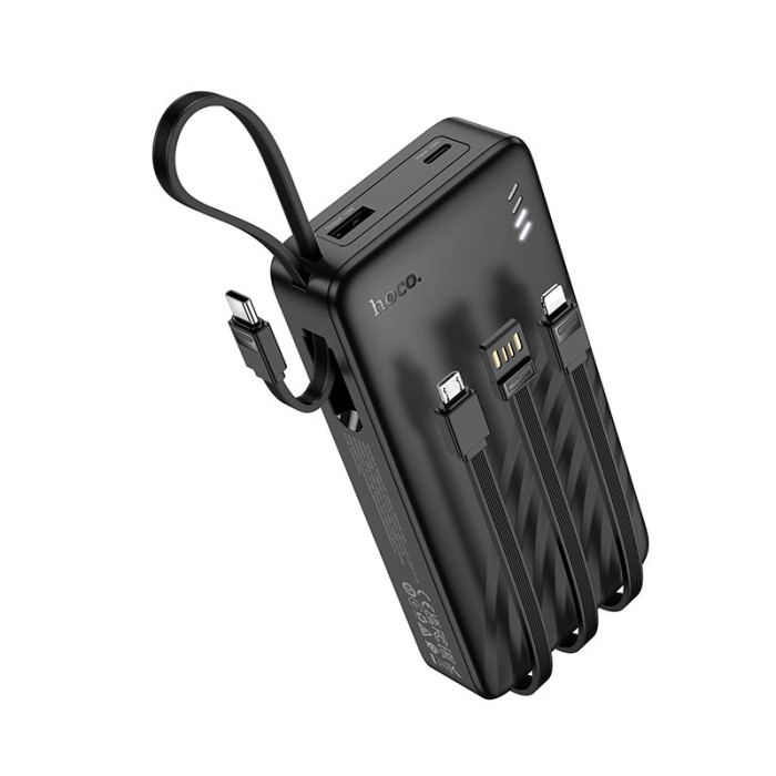 Повербанк Hoco J146A 20000mAh, Type-C / Lightning / USB / Micro USB / 2A Black