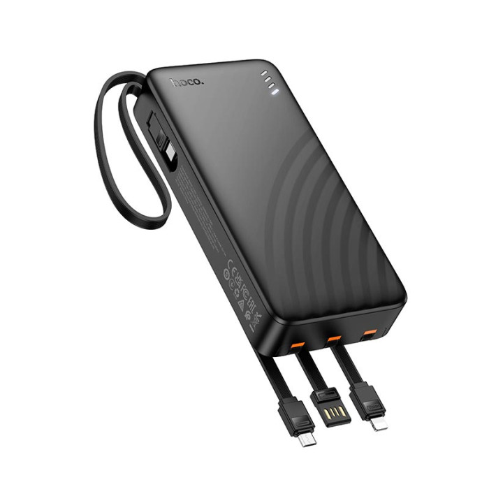 Повербанк Hoco J146A 20000mAh, Type-C / Lightning / USB / Micro USB / 2A Black