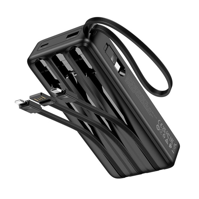 Повербанк Hoco J146A 20000mAh, Type-C / Lightning / USB / Micro USB / 2A Black
