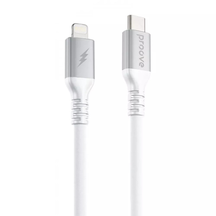 Кабель Proove ReGen Silicone Type-C to Lightning 27W 2 m White