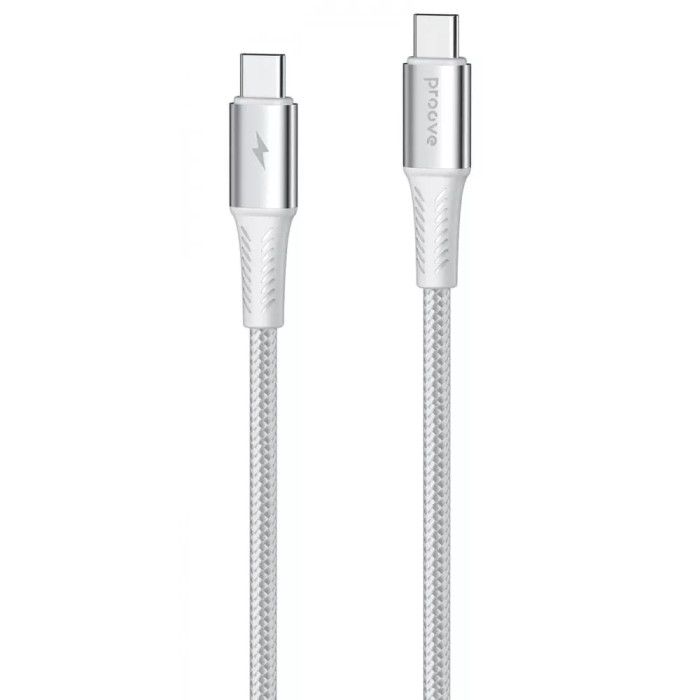 Кабель Proove WireX Pro Type-C to Type-C 100W 1.5 m White