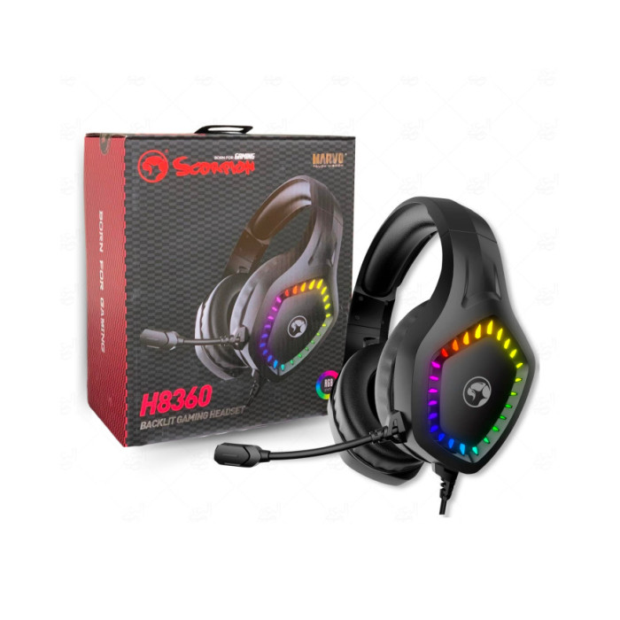 Накладные игровые наушники MARVO H8360 Black