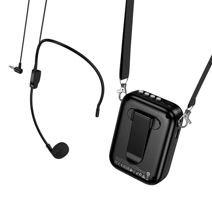 Гучномовець з мікрофоном HOCO L23 BT5.4 TF / USB / AUX, 5 год Black